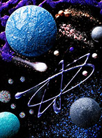 012 1 Still Life Product Photographer Pedersen cosmetic beauty makeup space cosmo powder eyeshadow crumble blush astrology 